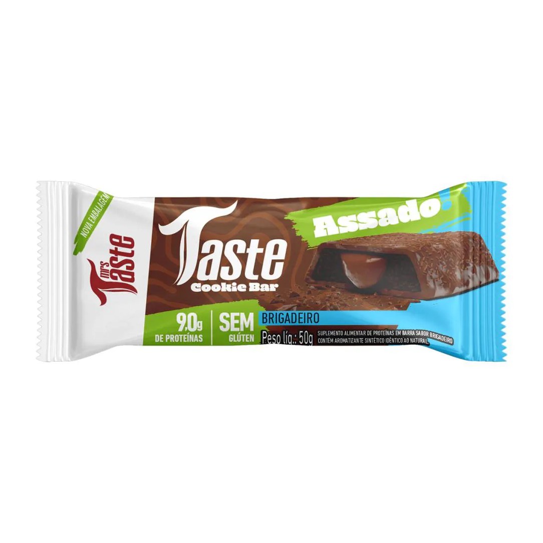 Barra de Proteina Taste Cookie Bar Brigadeiro 50g Mrs Taste