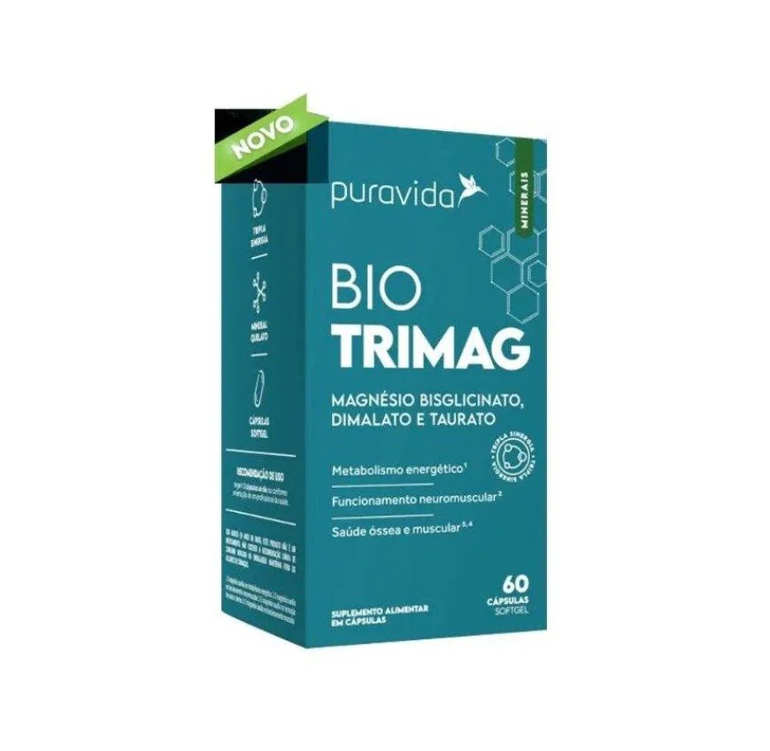 Bio Tri Mag Puravida 120 cápsulas