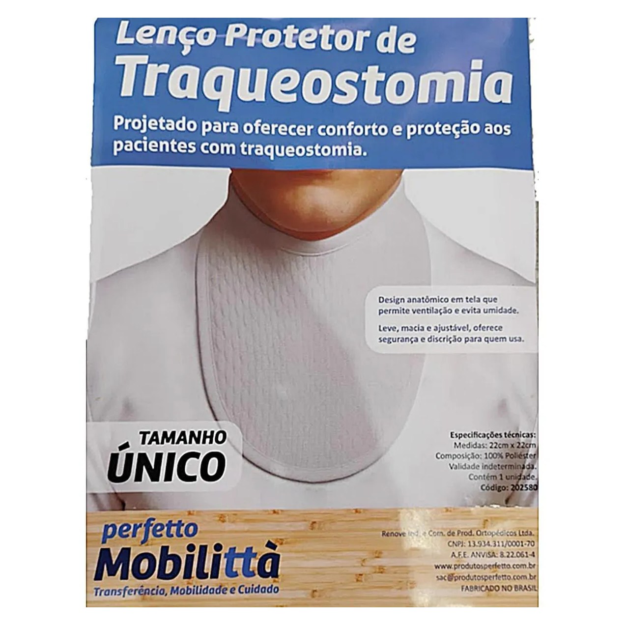 Lenço Protetor de Traqueostomia Perfetto - Unidade