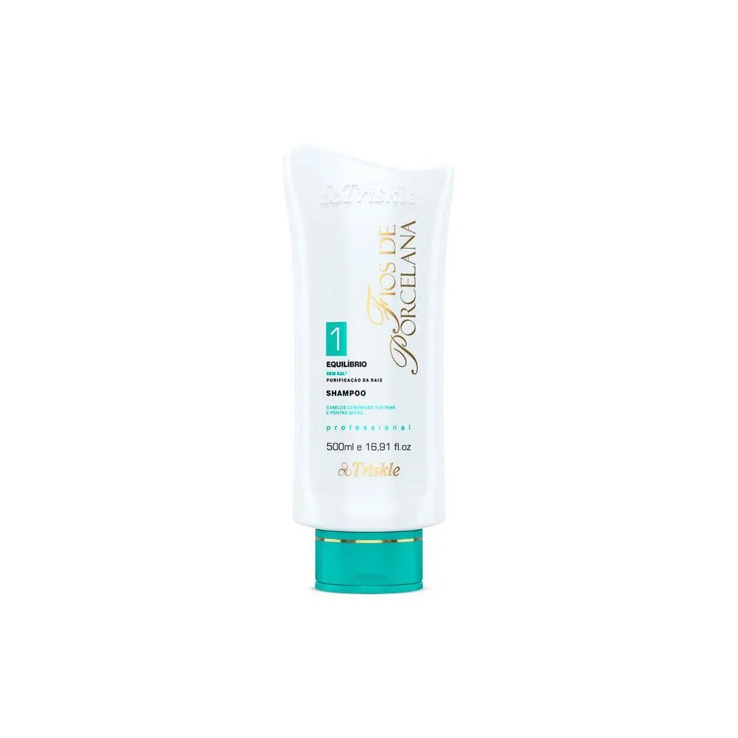Shampoo Triskle Fios de Porcelana Equilíbrio Capilar 500ml