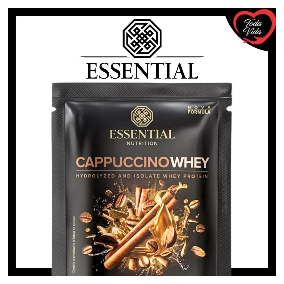 Sache Essential Cappuccino 30g - Whey Protein Hidrolisado