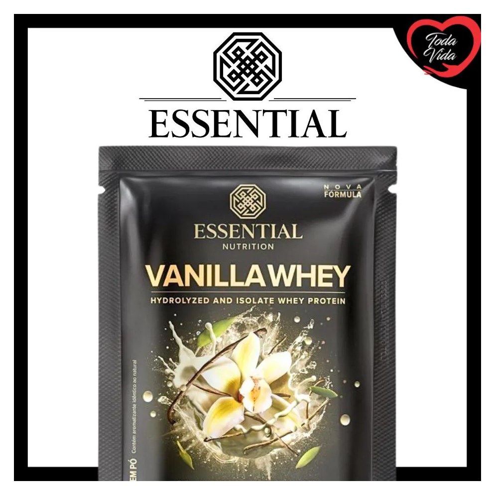 Sache Essential Vanilla 25g - Baunilha - Whey Protein Hidrolisado