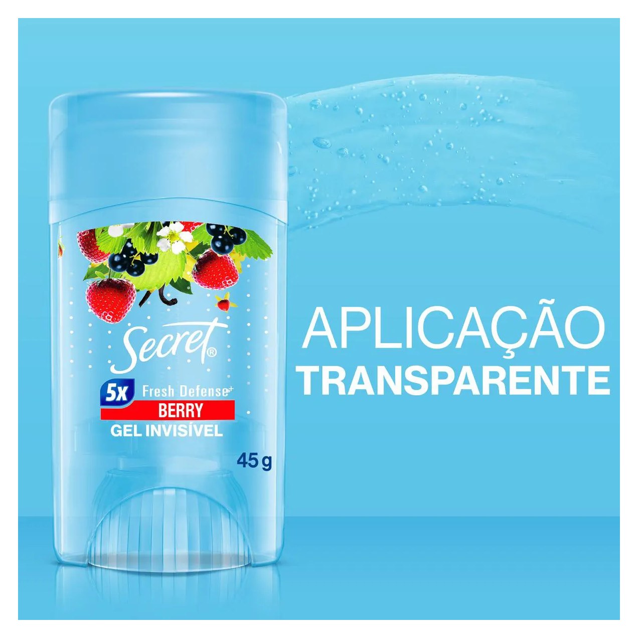 Desodorante Antitranspirante Secret Berry Gel 48h Feminino 45g