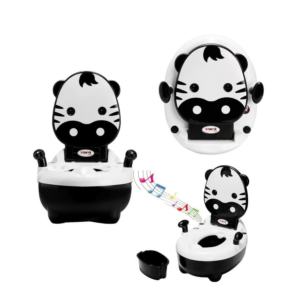 Troninho Penico Infantil Musical Desfralde Zebra Replay Kids