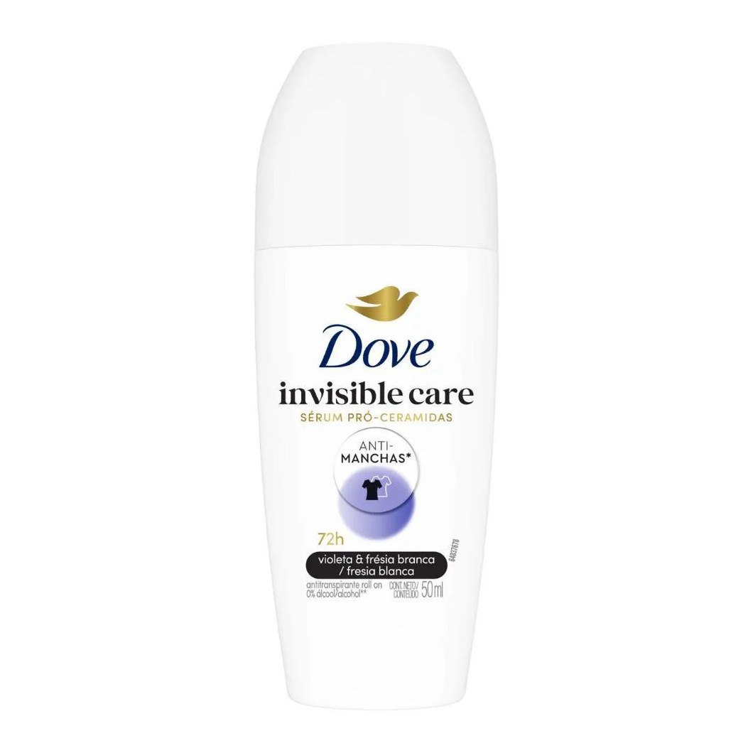 Desodorante Antitranspirante Roll-on Dove Invisible Dry 50ml