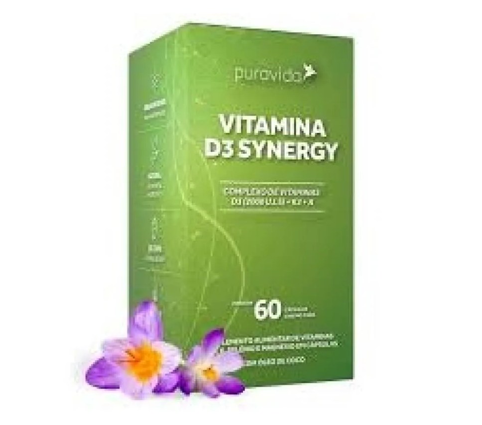 Vitamina D3 Sinergy (60 cápsulas) - Padrão: Único