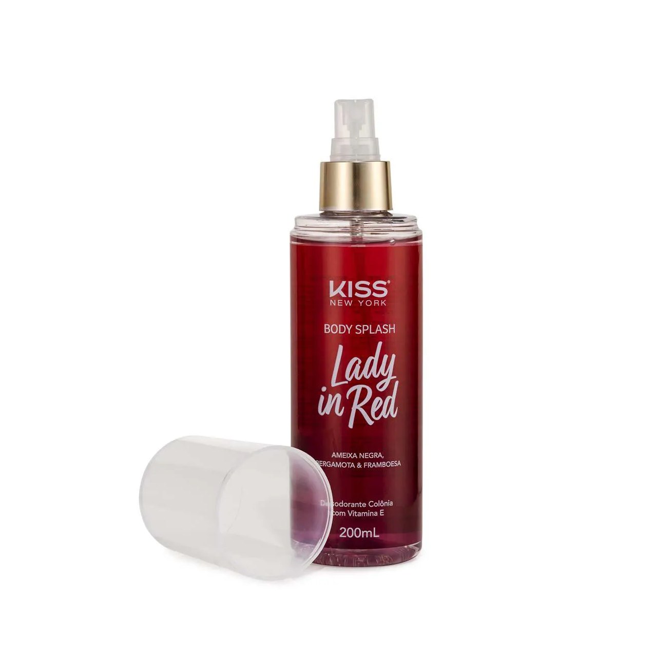 Body Splash Kiss New York Lady In Red 200ml