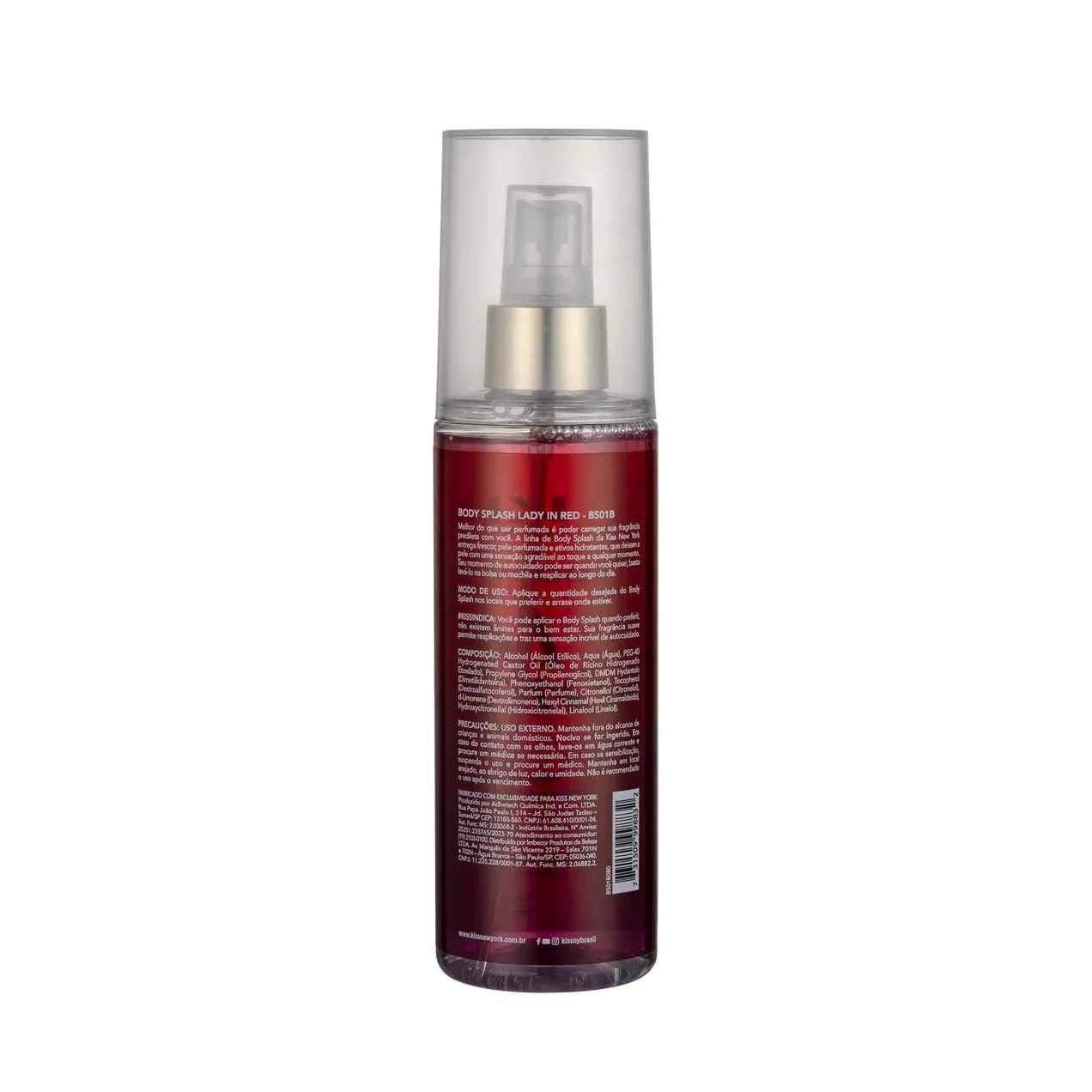 Body Splash Kiss New York Lady In Red 200ml