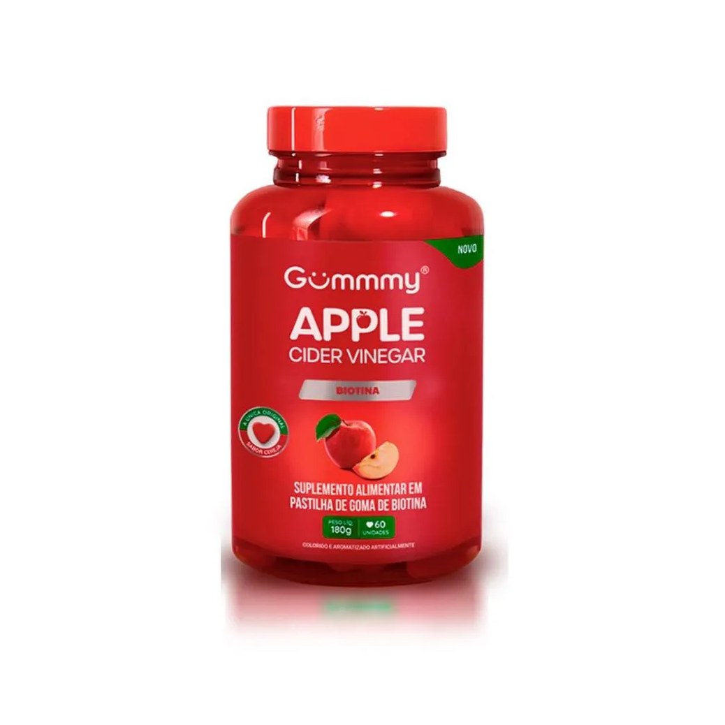 Gummmy Apple Cider Vinegar (60 Gomas) - Sabor: Cereja