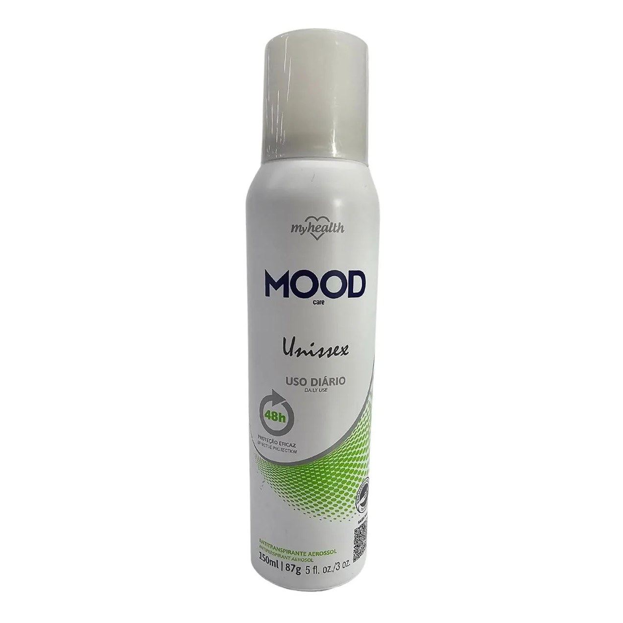 Desodorante Antitranspirante Aerossol Unissex Mood Care My Health 150ml / 87g