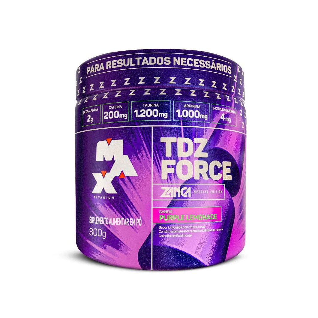 PRé TREINO TDZ FORCE GABRIEL ZANCANELLI 300G 300 G Purple Lemonade