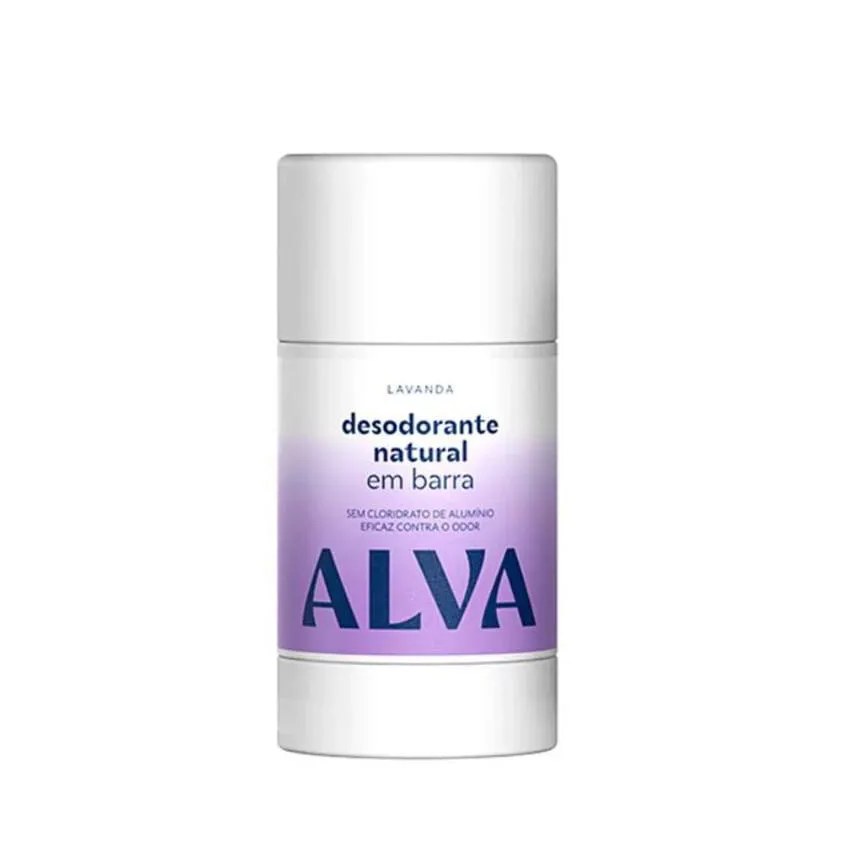 DESODORANTE EM BARRA LAVANDA VEGANO ALVA 55G