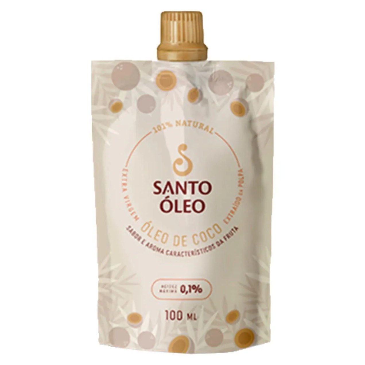 Óleo de Coco Extravirgem Polpa 100ml Santo Óleo