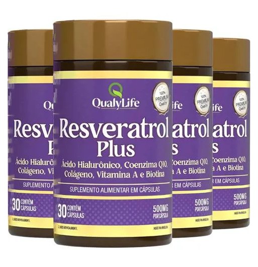 Resveratrol Plus 4 X 30 cápsulas Qualylife