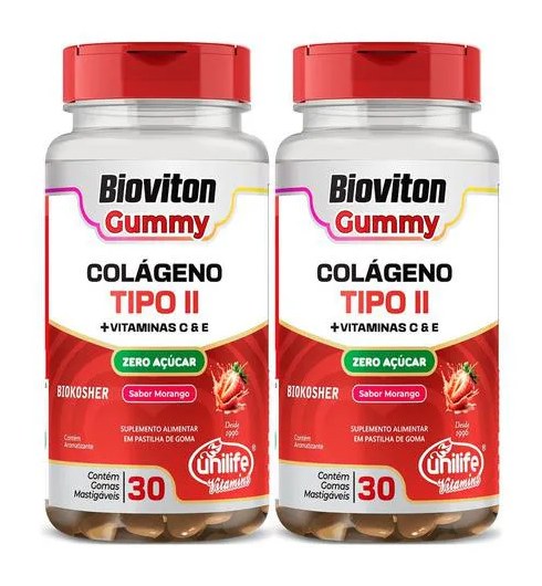 Colágeno Tipo Ii 2 X 30 Gomas Unilife
