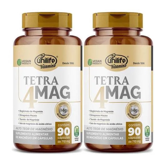 Tetra 4 Magnésios 2 X 90 cápsulas Unilife