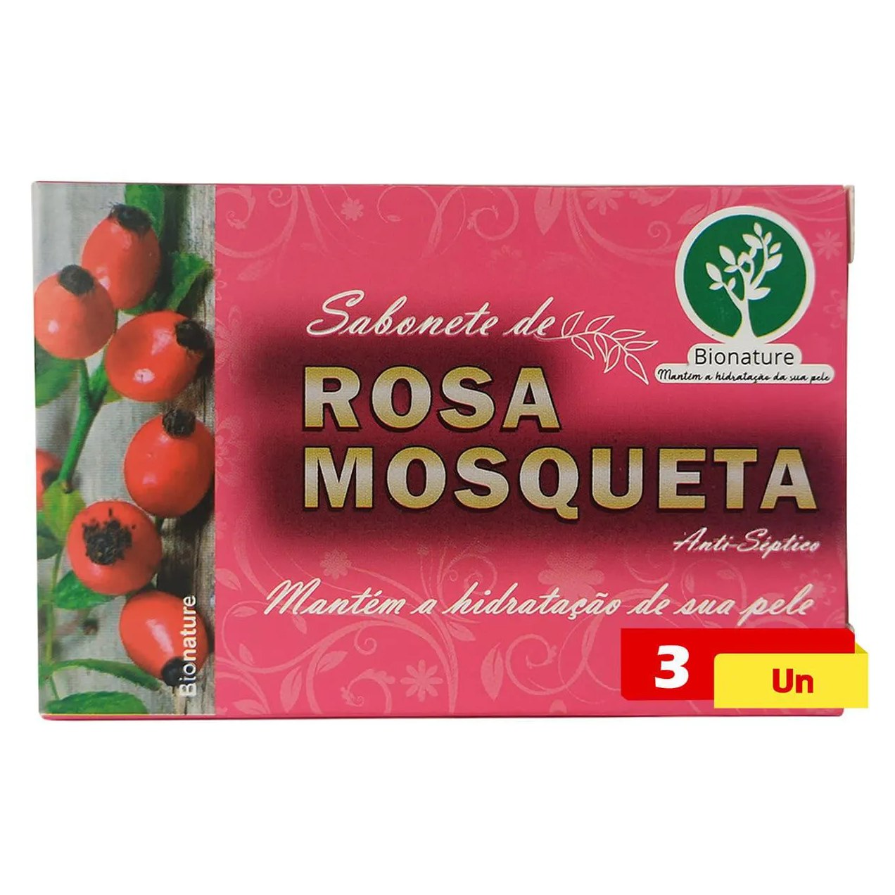 Sabonete de Rosa Mosqueta 3 X 110g Bionature