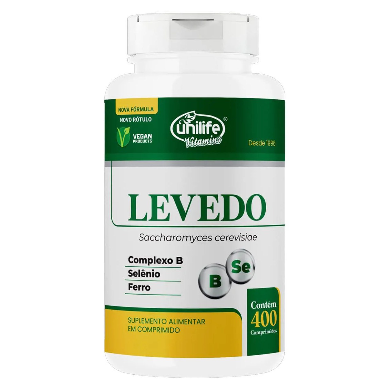 Levedo de Cerveja Levedura 450mg 400 comprimidos - Unilife