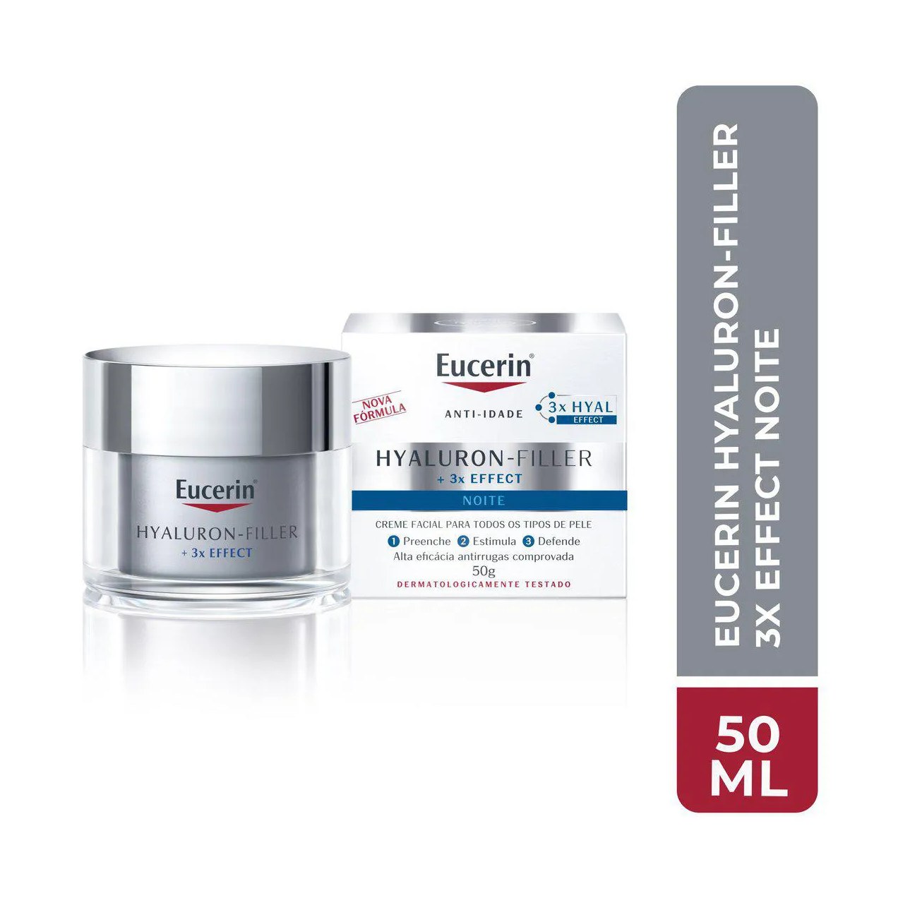 Creme Facial Antirugas Eucerin Hy-fi 3x Effect Noite 50g