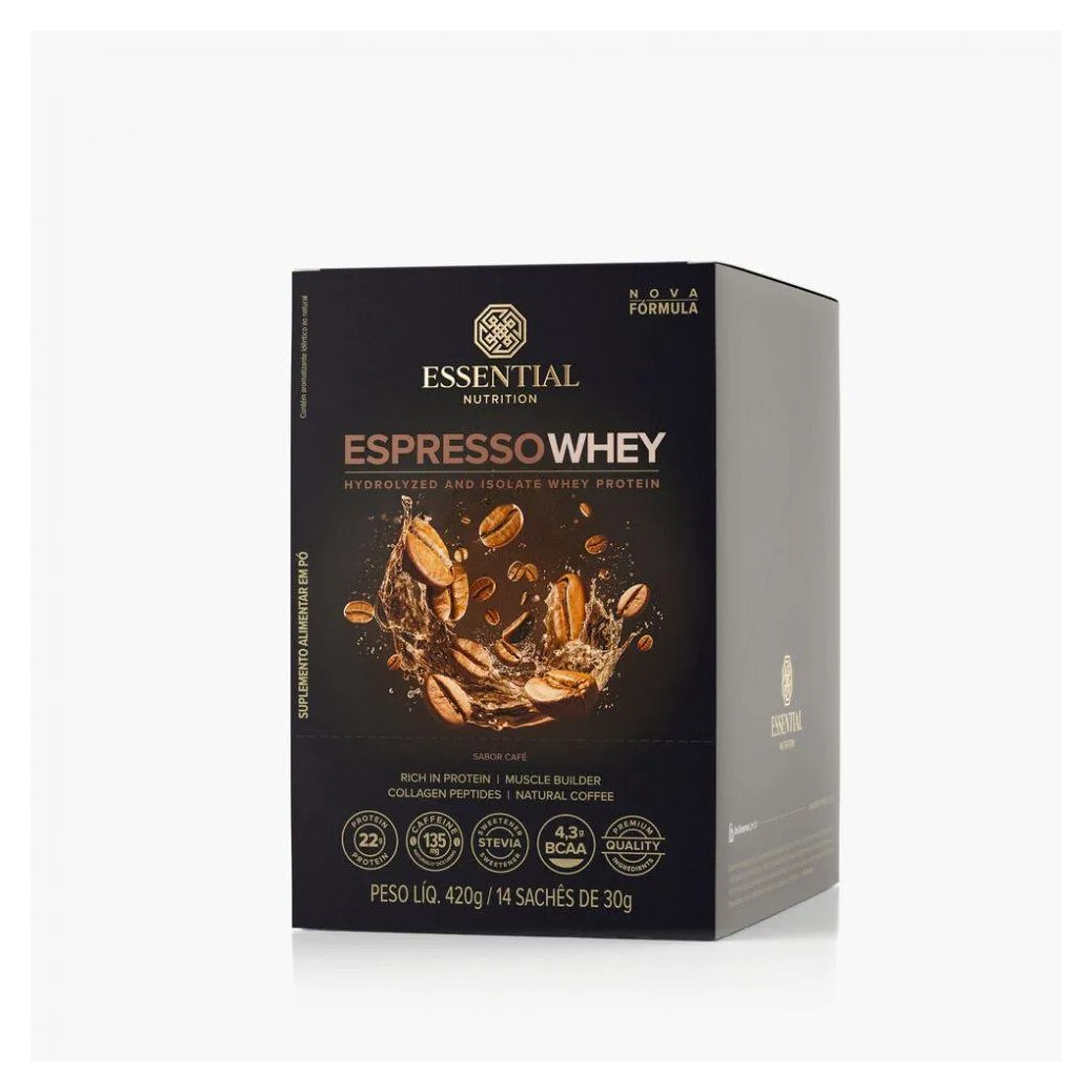 Espresso Whey Display (14 Sachês 30g) - Sabor: Café