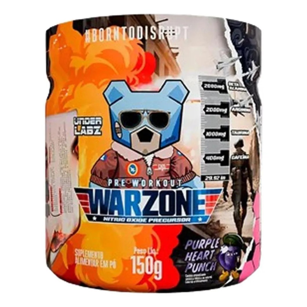 Pré Workout Warzone Blood Battle Under Labz 150g