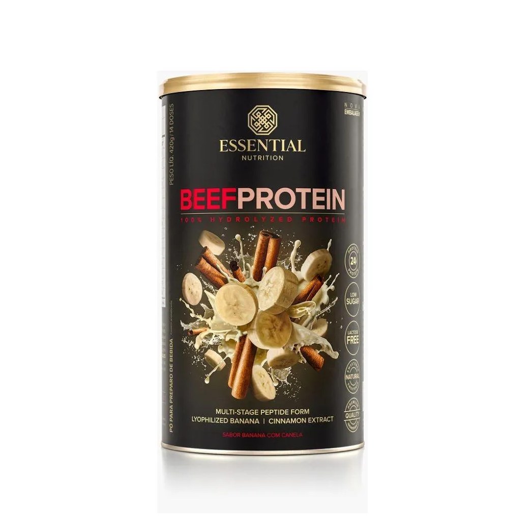 Beef Protein Hydrolyzed - Sabor: Banana c/ Canela (420g)