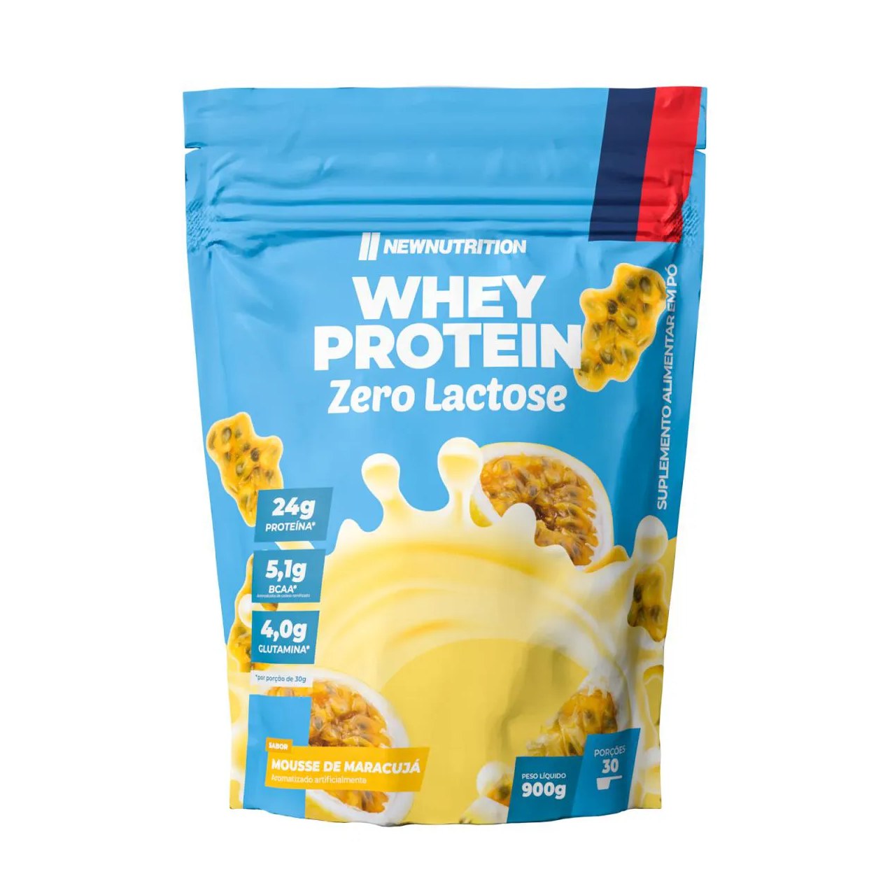 Whey Protein Zero Lactose 900g Mousse de Maracuja Maracujá