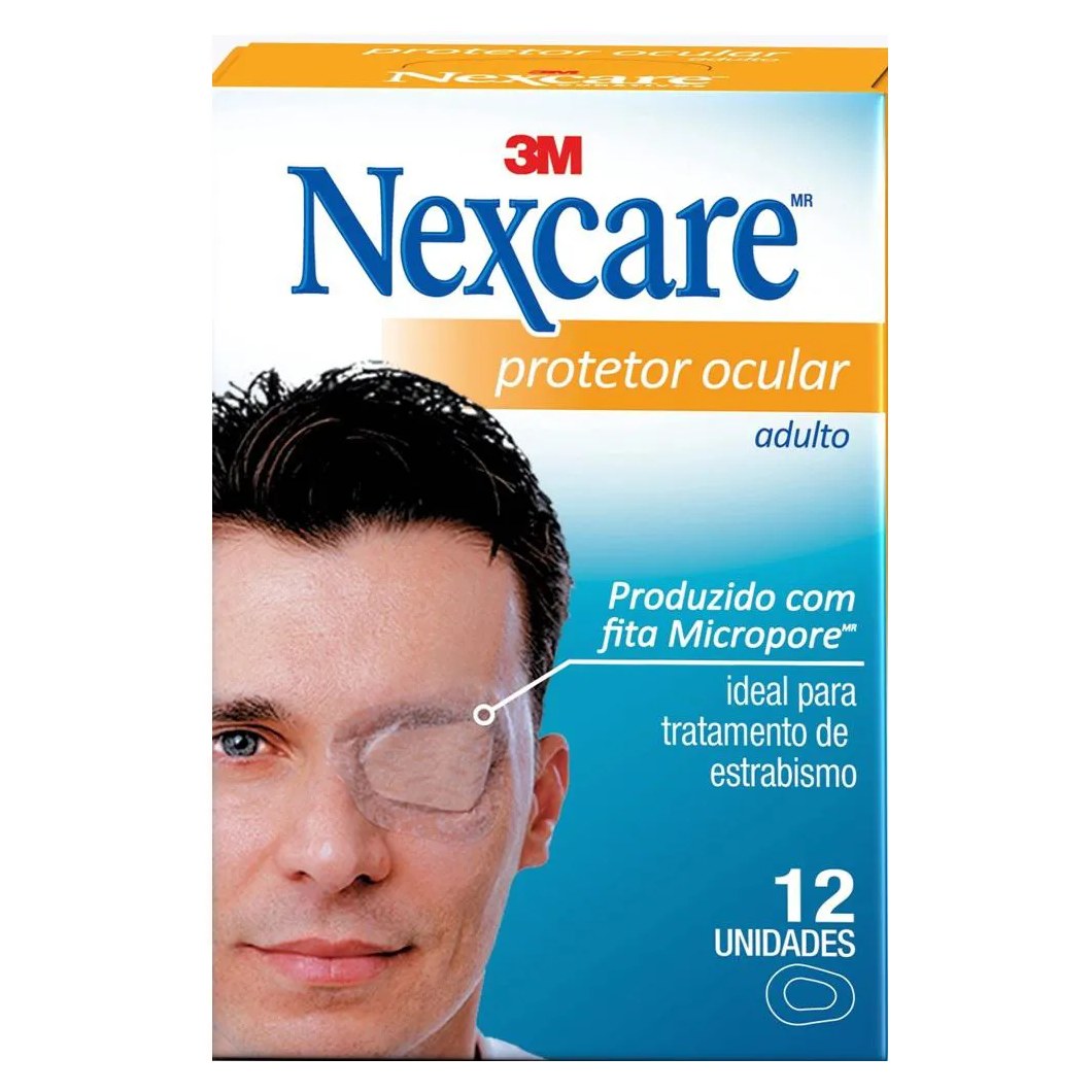 Protetor Ocular 3M Nexcare Adulto com 12 unidades
