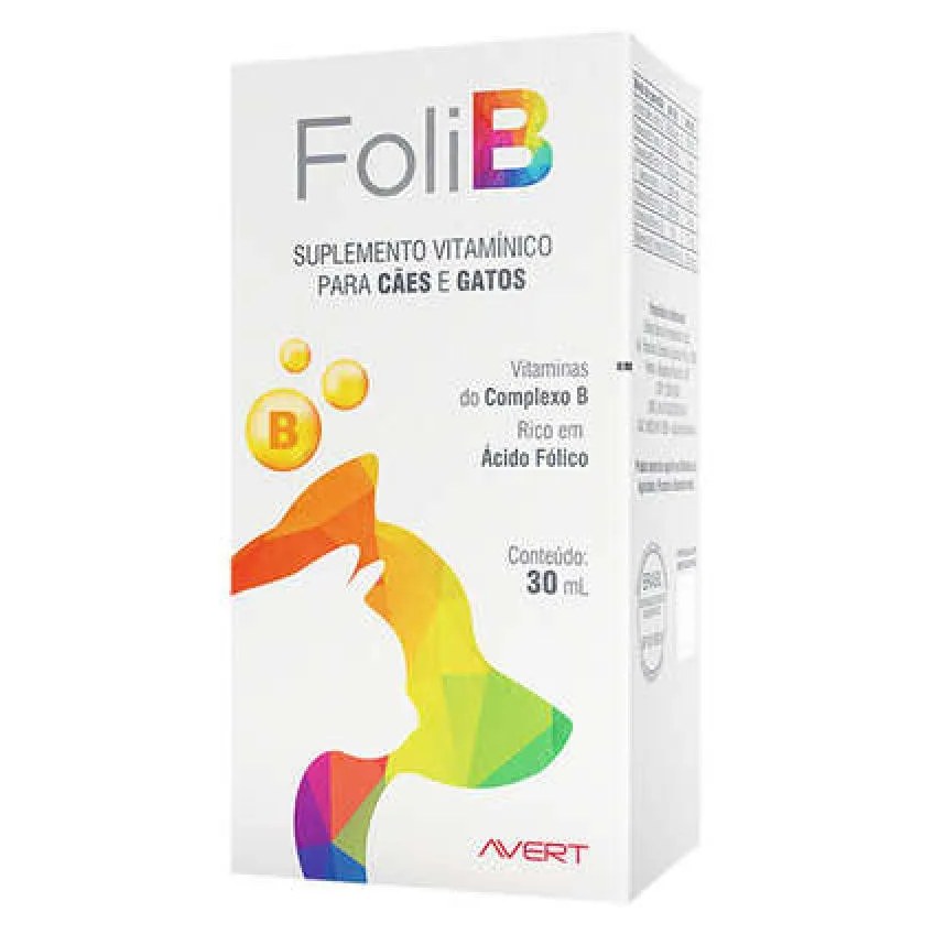 Suplemento Foli B para Cães E Gatos 30 Ml
