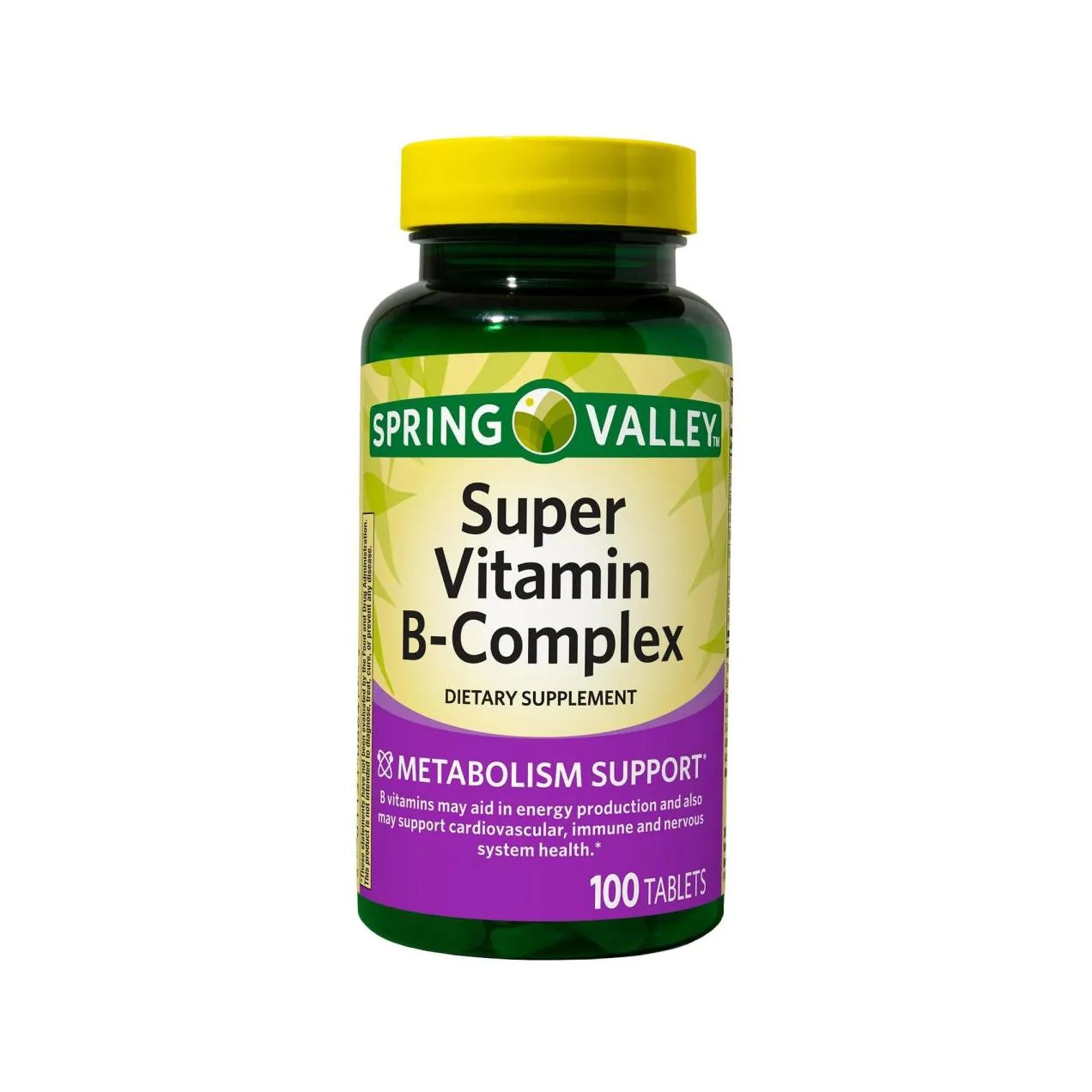 Super Vitamina B Complex 100 Tabletes - Spring Valley