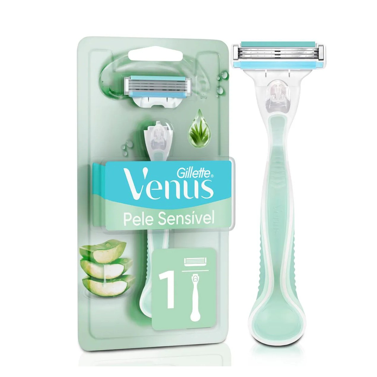 Aparelho de Depilar Gillette Venus Pele Sensível 1 Unidade