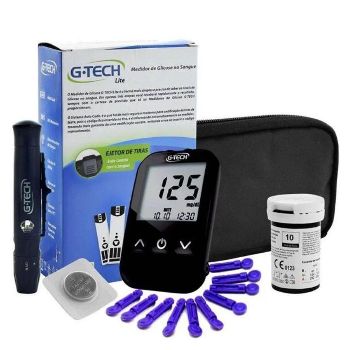 Aparelho de Medir Glicose Lite Automático Digital
