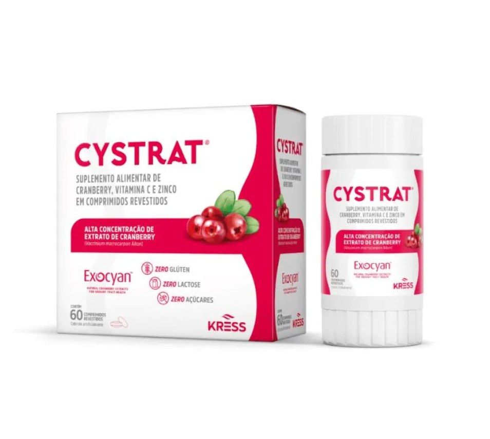 Cystrat Suplemento Alimentar de Cranberry Kress 60Cpr