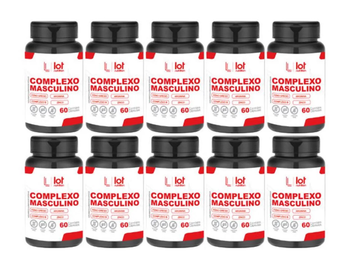 Kit 10un Complexo Man 60 cápsulas sem Sabor