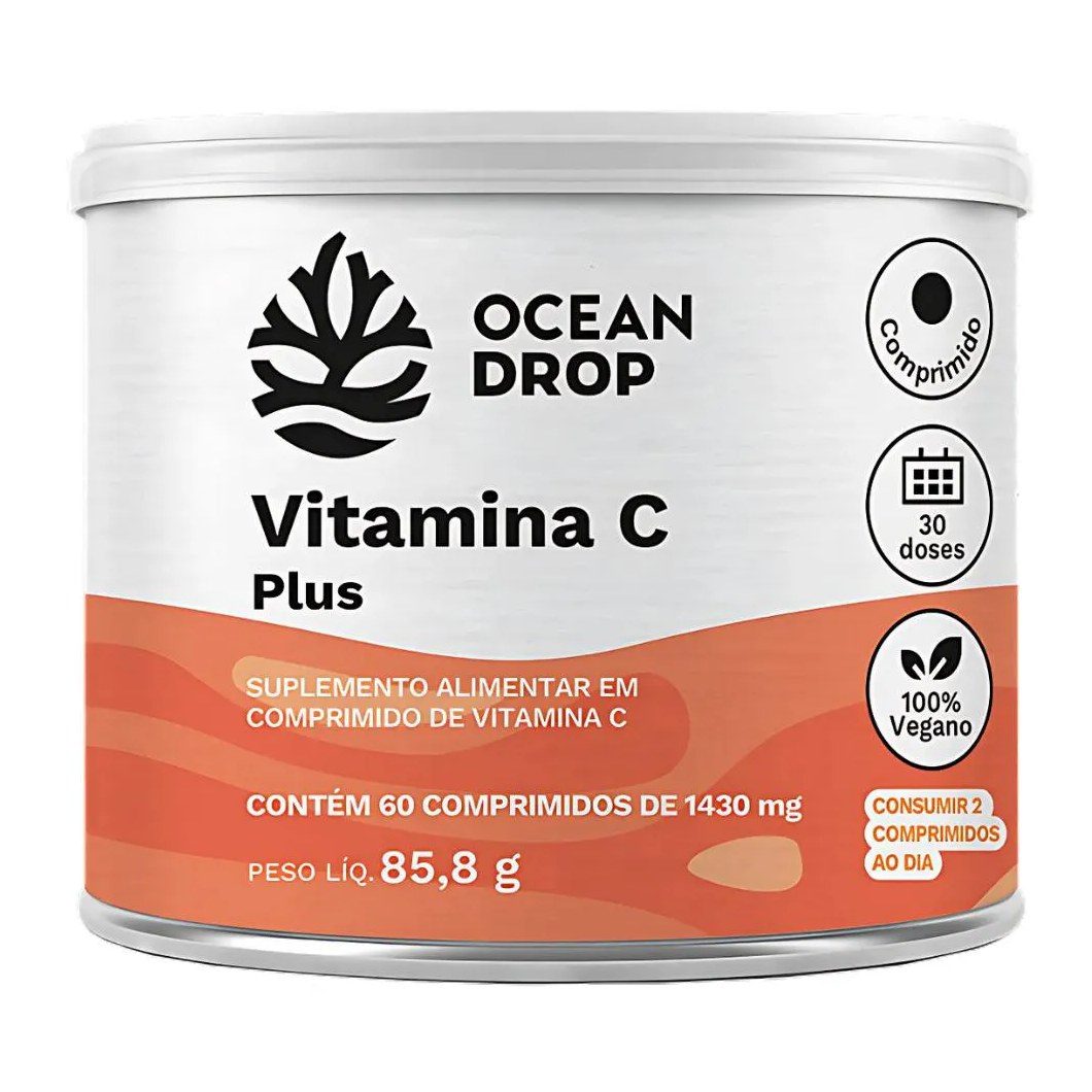 Vitamina C Plus 60 Tabletes - Ocean Drop