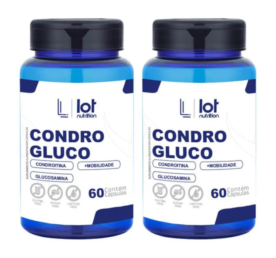 Kit 2un Condrogluco 60 cápsulas sem Sabor
