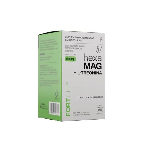 Hexa-Mag 6 1000mg 60 Cápsulas Fortlife