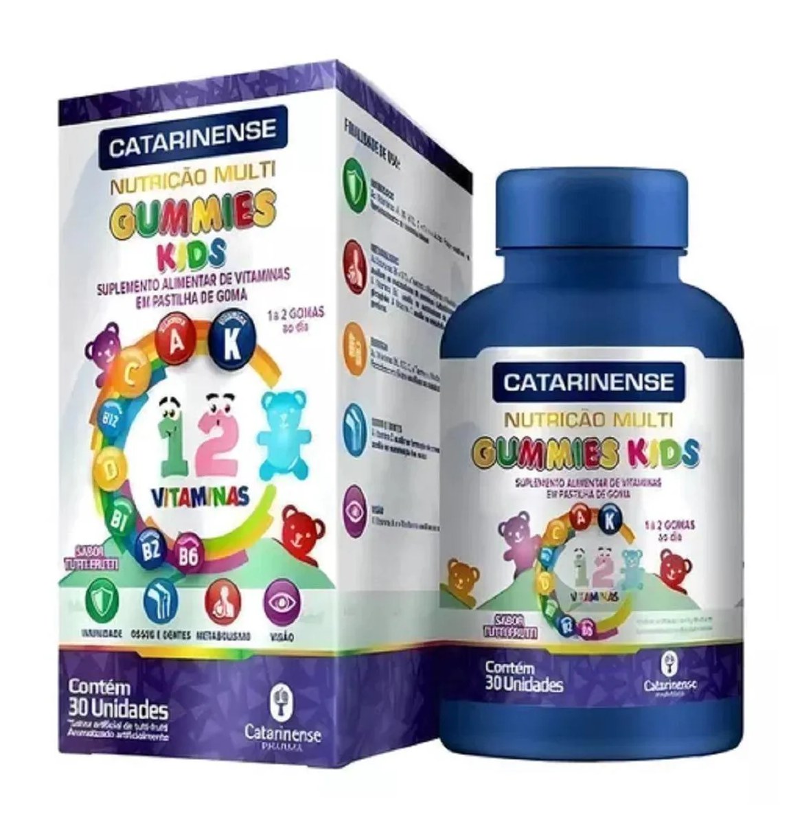 Multi Polivitaminico Gummies Kids Gomas 30un - Catarinense