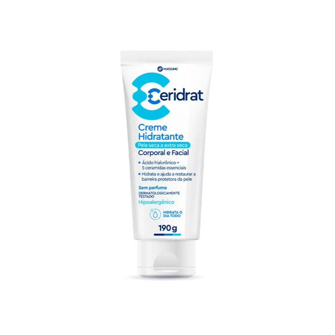 Ceridrat Creme Hidratante 190g Ácido Hialuronico Corpo Rosto Similar Cerave