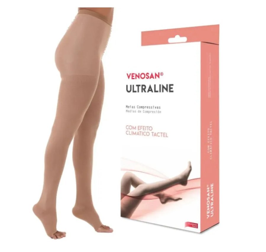 Meia de Compressão Ultraline 4000 20-30 Mmhg At Meia Calça Bege - Venosan G