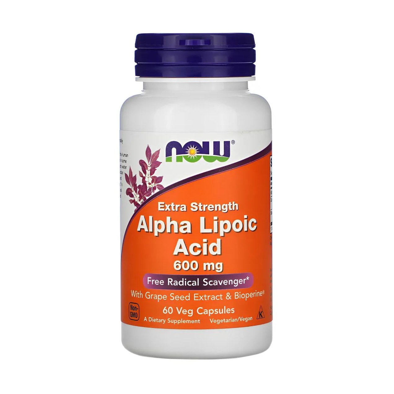 Ácido Alfa Lipóico 600mg Now Foods 60 Veg Cápsulas Importado