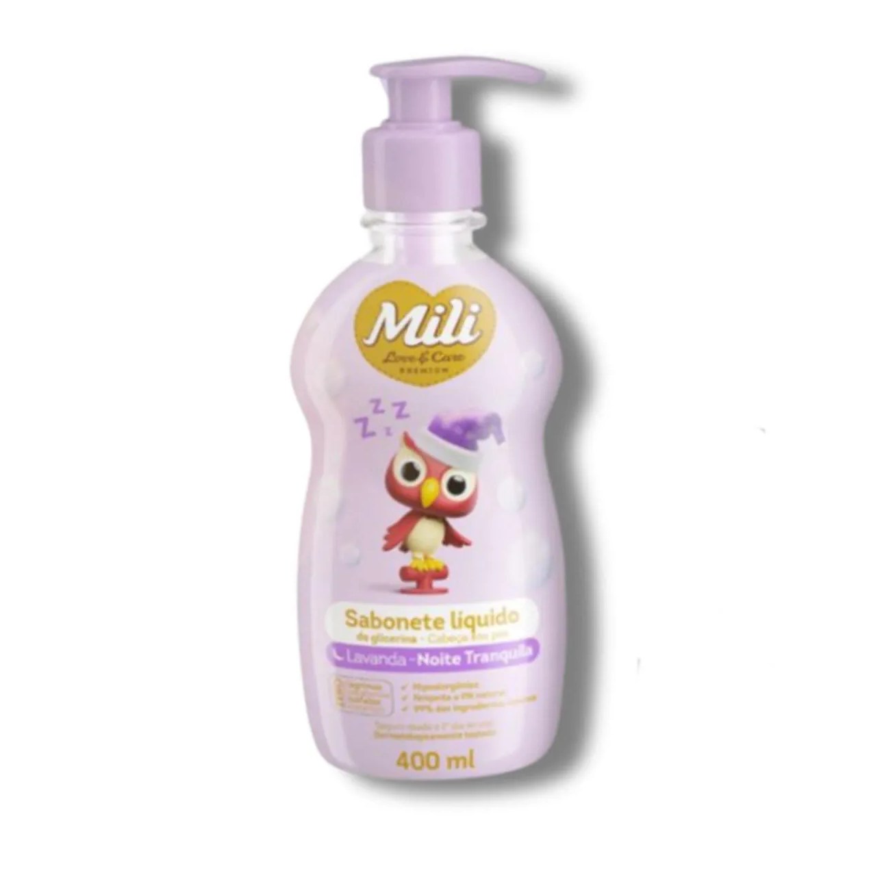Sabonete Liquido Mili Love & Care 400ml Lavanda- Mili