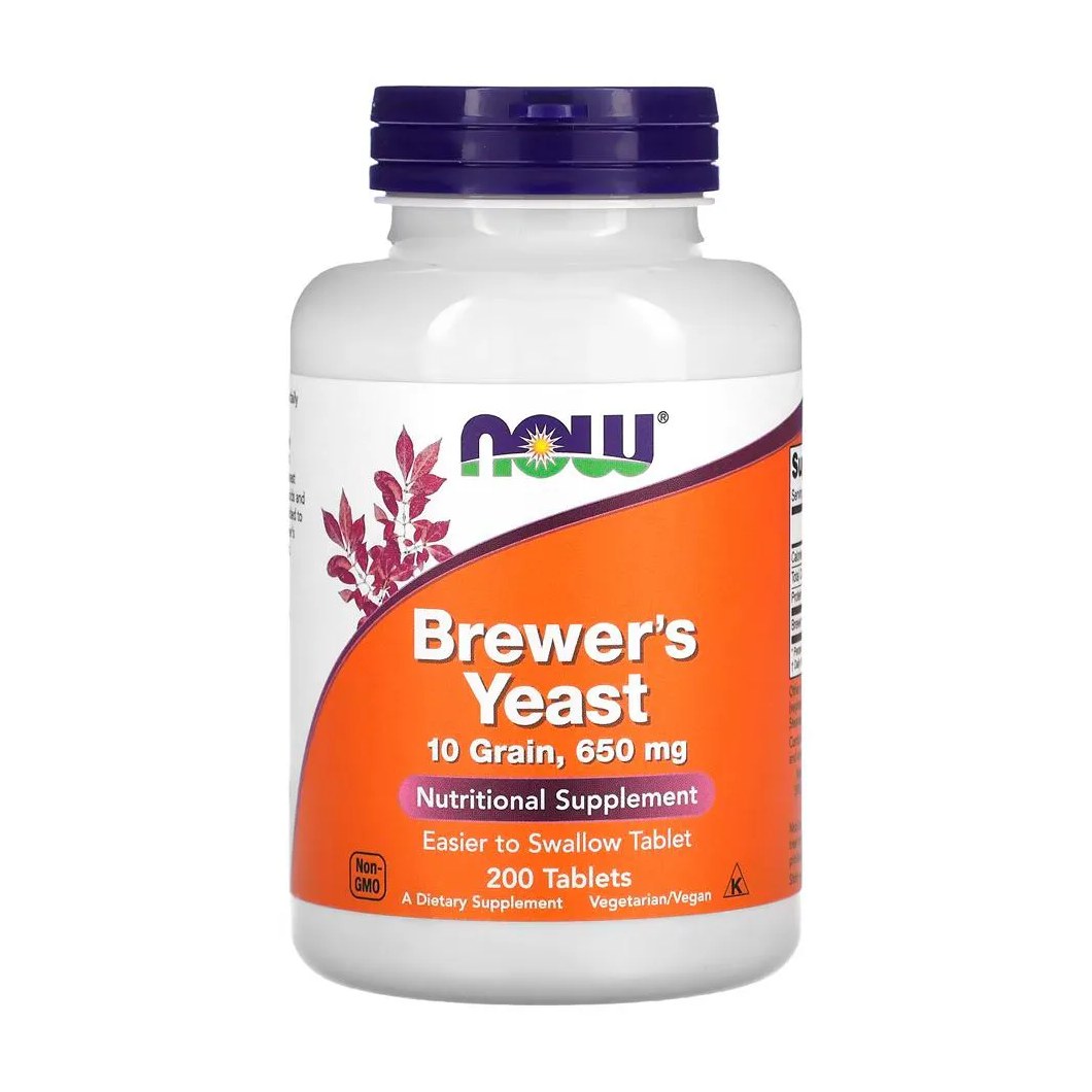 Levedura de Cerveja 650mg Now Foods 200 Tabs Importado