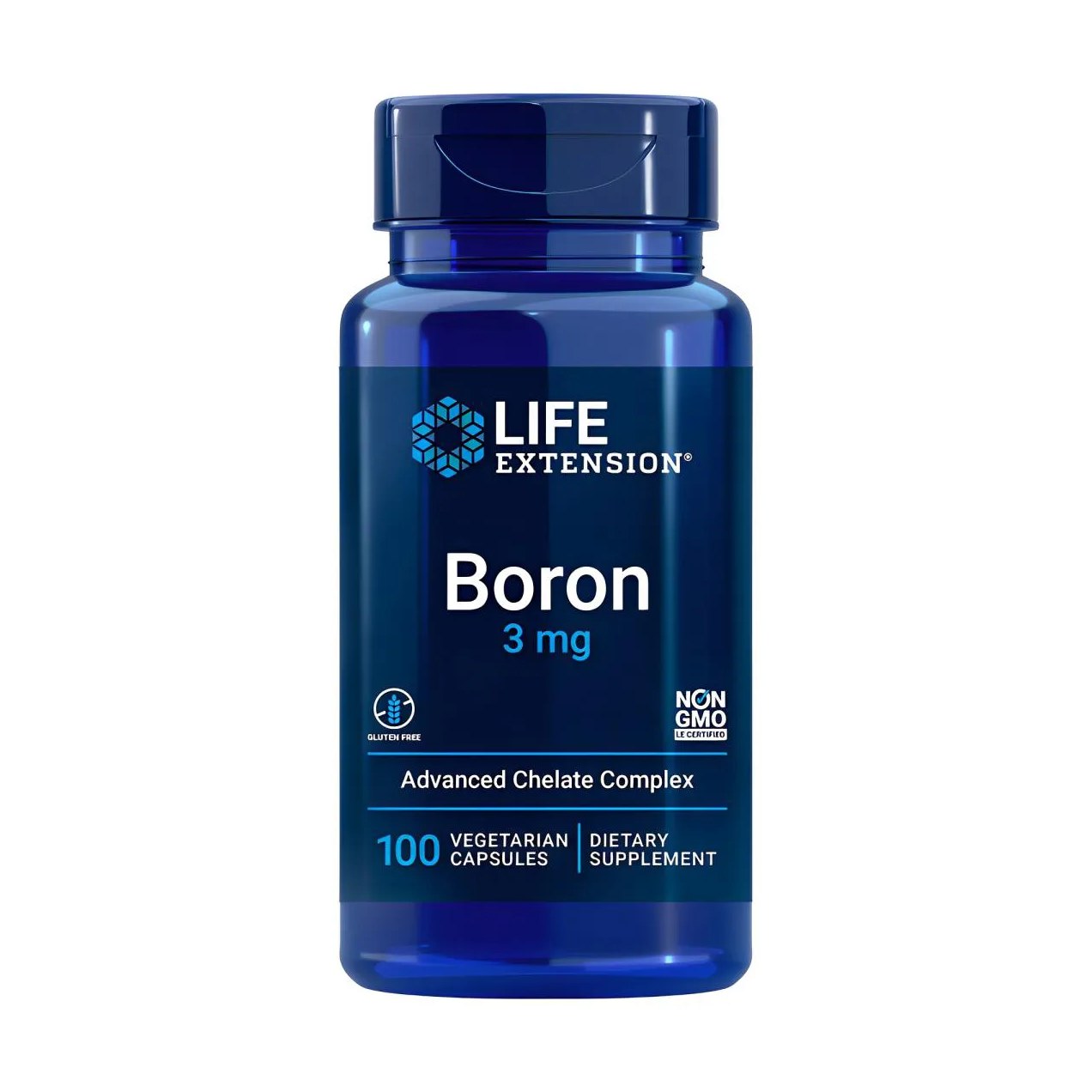 Boron 3mg Life Extension 100 Cápsulas Importado