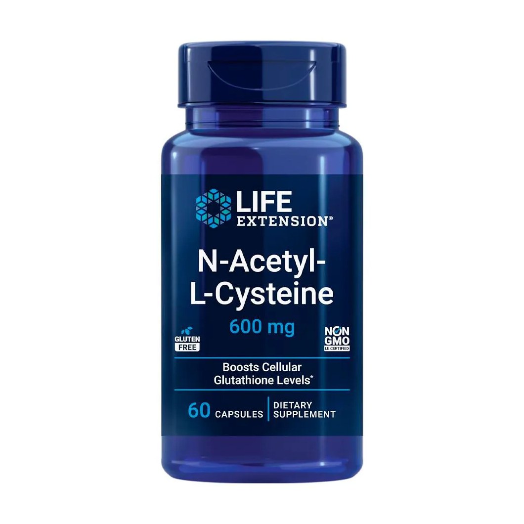 N-Acetyl-L-Cisteina Nac Life Extension 60Caps Importado