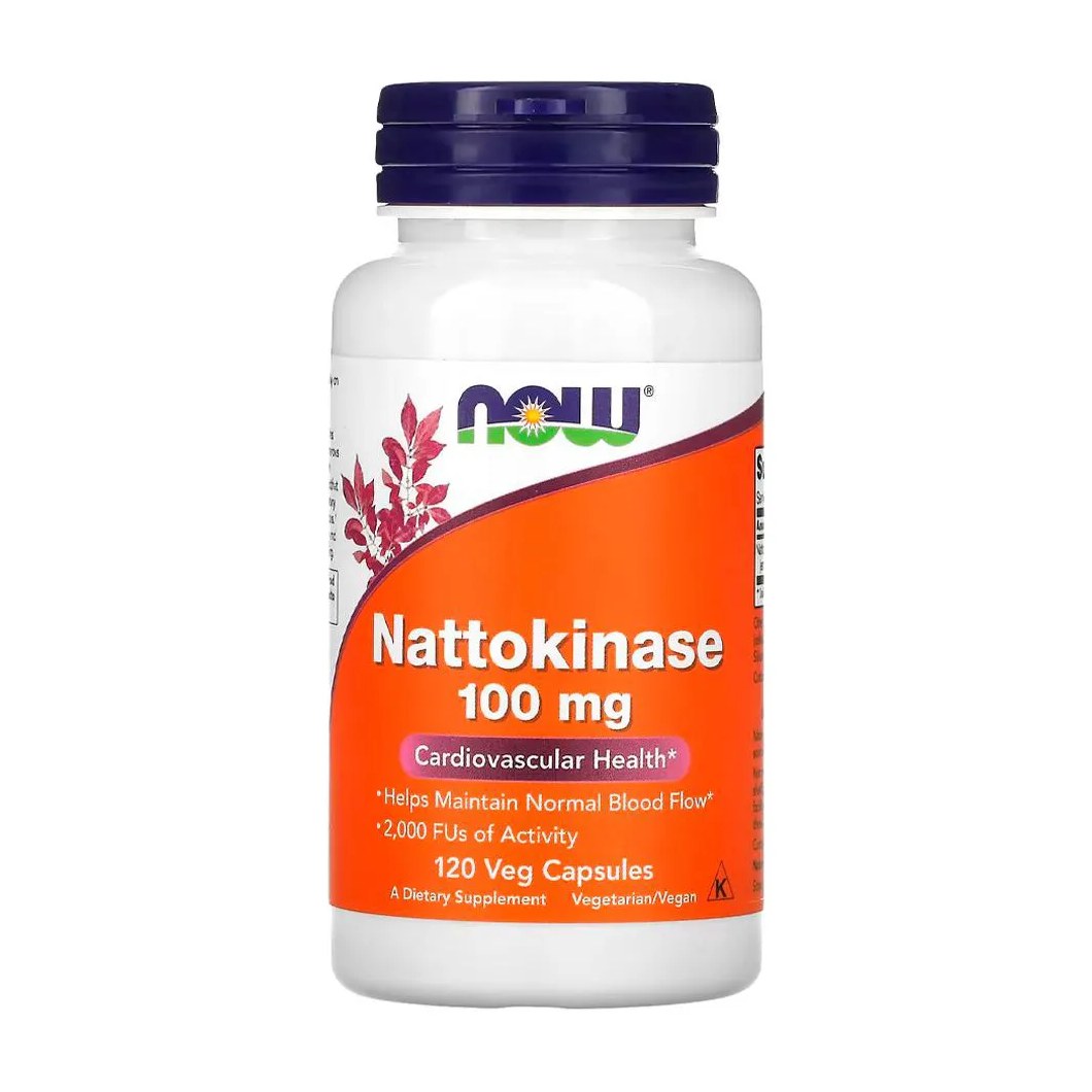 Nattokinase 100mg Now Foods 120 Cápsulas Importado
