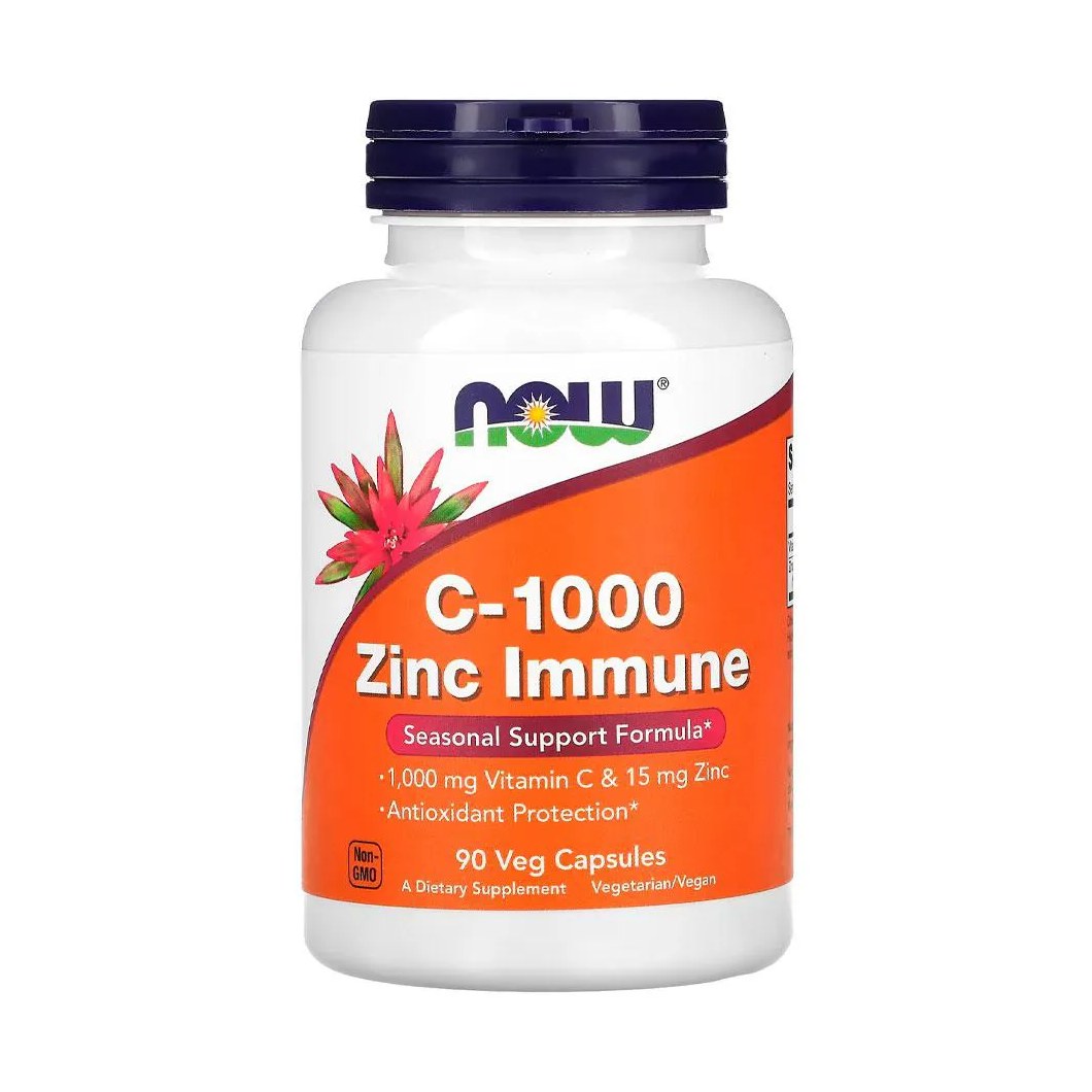 Vitamina C-1000 Zinco Immune Now Foods 90 Cáps Importado