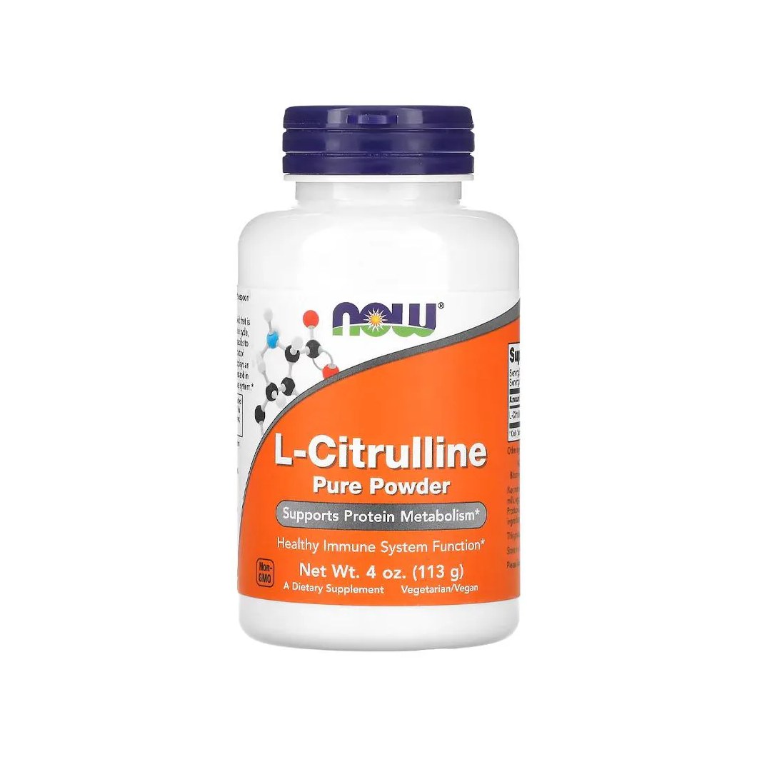 L-Citrulina Pura em Pó Now Foods 113g Importado