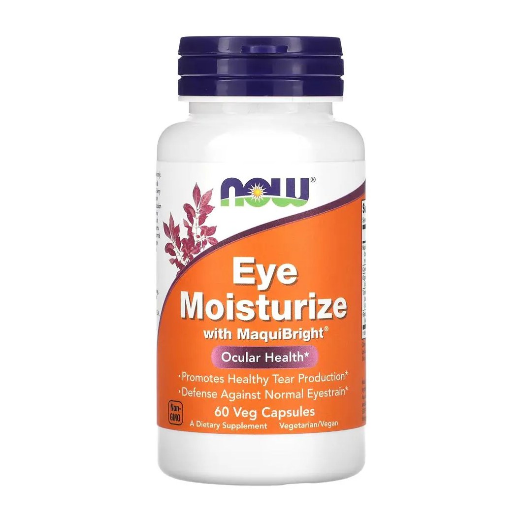 Eye Moisturize Now Foods MaquiBright 60 Cáps Importado