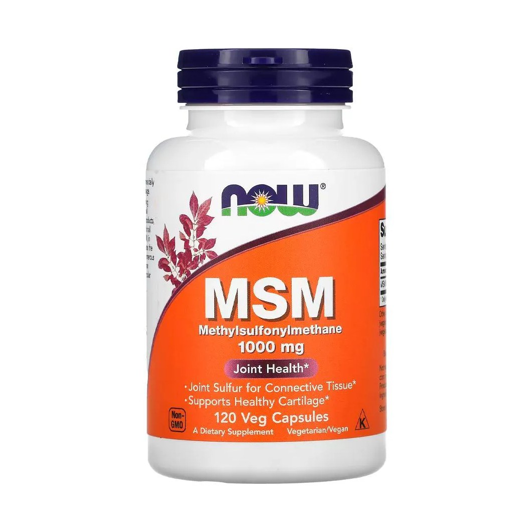 Msm 1000mg Now Foods 120 Caps Importado